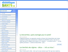 Tablet Screenshot of dietetique-sante.com